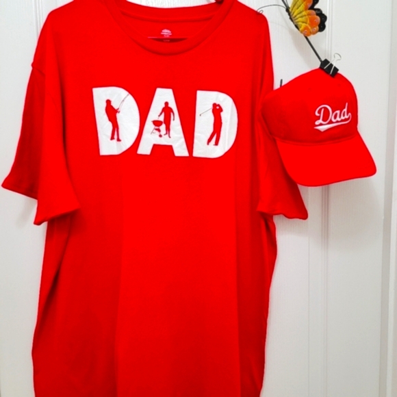*M25475 New Celebrate Father’s 2-Psc T-shirt & Cap - Picture 2 of 7